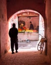 Small street in Marrakech medina.