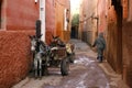 Small street in Marrakech's medina. Morocco