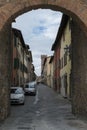 A street in Montecarlo city, Italy Royalty Free Stock Photo