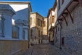 Small street in old town of Xanthi, Greece Royalty Free Stock Photo