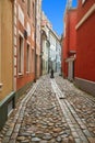 Small street in Riga Royalty Free Stock Photo