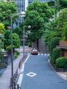 Small street in Roppongi Tokyo - TOKYO, JAPAN - JUNE 17, 2018 Royalty Free Stock Photo