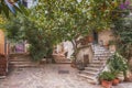 Small street at Saint Tropez, France