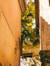 Small streets of old city in Europe