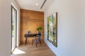 Small study room in a modern town house.