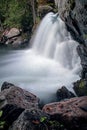 Side View Of Williams Brook Falls At Mount Carleton Provincial Park Royalty Free Stock Photo