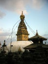 Small Stupas in front of the Swayambhunath Temple