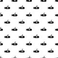 Small submarine pattern seamless vector