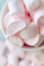 Small sugar candy marshmallow in the cup Royalty Free Stock Photo