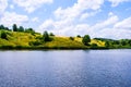 Small summer forest lake Royalty Free Stock Photo