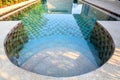 Small swimming pool in a yard Royalty Free Stock Photo