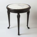 Small Table With White Marble Top