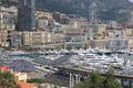 Formule I tribunes near the Monaco harbour Royalty Free Stock Photo