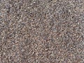 Small tan sand rock pebble path overhead view