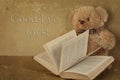 Small teddy bearsmall teddy bear with the book