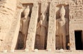 The Small Temple of Nefertari. Abu Simbel, Egypt. Royalty Free Stock Photo