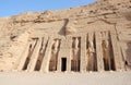 The Small Temple of Nefertari. Abu Simbel, Egypt. Royalty Free Stock Photo