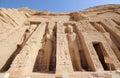 The Small Temple of Nefertari. Abu Simbel, Egypt. Royalty Free Stock Photo