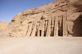 The Small Temple of Nefertari. Abu Simbel, Egypt. Royalty Free Stock Photo