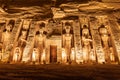 The Small Temple at the Ramses II Temples, also known as the Temple of Hathor and Nefertari Royalty Free Stock Photo