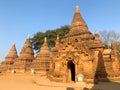 Small temples Bagan Myanmar Old Ruins Buddha Temples Royalty Free Stock Photo