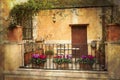 Small terrace in Rome, Italy