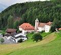 Small tirolean village in Alps Royalty Free Stock Photo