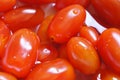 Close-up on fresh red cherry tomatoes Royalty Free Stock Photo