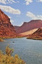 A small tourist boat in the Colorado River Royalty Free Stock Photo