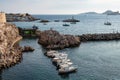 Small touristic harbor of Marseille, Provence, France