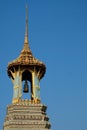 A small tower with a bell from the Temple of the Emerald Buddha Royalty Free Stock Photo