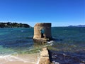 Small tower in the sea, Antibes Juan Les Pins, France