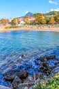 Small Town Beach Blue Sea in Turkey