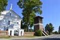 The small town church. Royalty Free Stock Photo