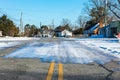 Icy roads Royalty Free Stock Photo