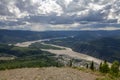 Dawson City and the Yukon River from Midnight Dome, Yukon