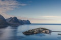 Small town of Husoy, Senja Norway Royalty Free Stock Photo