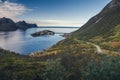 Small town of Husoy, Senja Norway Royalty Free Stock Photo