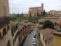 Small town in Italy, architecture, streets, buildings, view of the old city