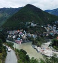 A small town in the lap of the Devprayag mountains, where the confluence of the Alaknanda and Bhagirathi rivers i