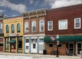 Small Town Main Street Shops Royalty Free Stock Photo