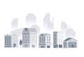 Small Town neighborhood vector illustration