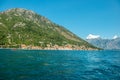 Small town Perast, Bay of Kotor Boka Kotorska, Montenegro. View from the Royalty Free Stock Photo