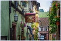 Small town Riquewihr in Alsace, France Royalty Free Stock Photo