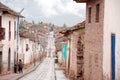 Small Town in the Sacred Valley Royalty Free Stock Photo