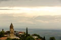 Small town Sighnaghi Signagi in Georgia at sunset