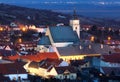 Small town in Slovakia - Svaty Jur at night