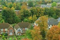 Small town of Sutton in Surrey, UK Royalty Free Stock Photo