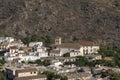 Small town with white facades and church