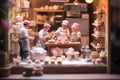 Small toy chocolatier making chocolates